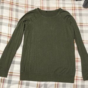 Large olive green long sleeve
